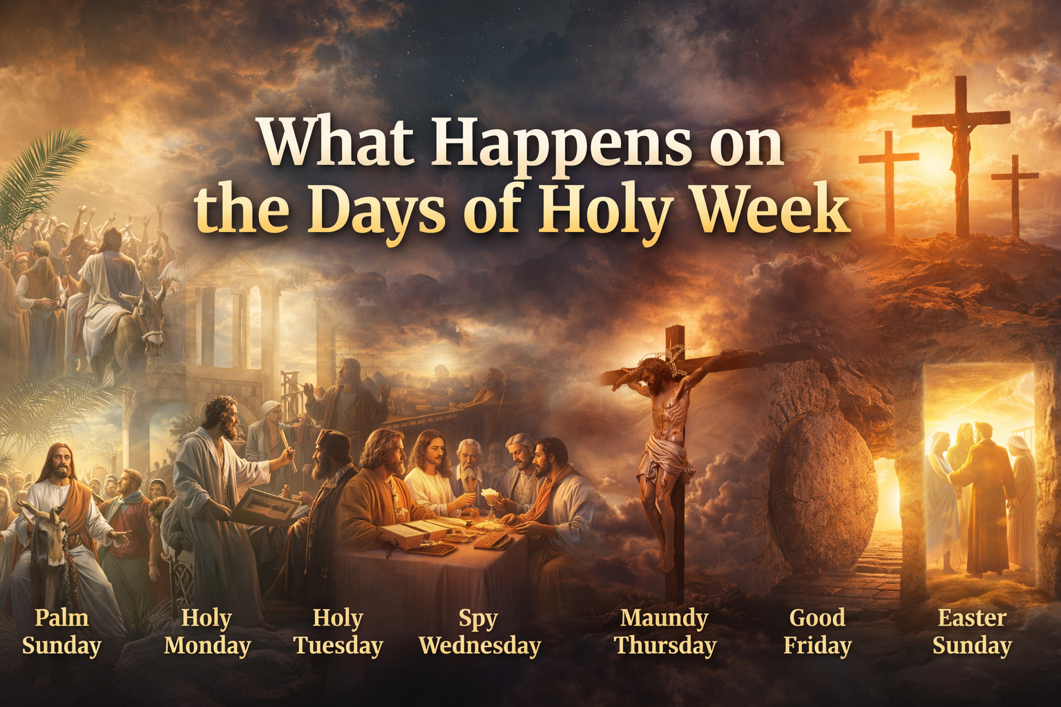 What happens on the days of Holy Week