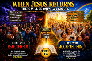 When Jesus Returns There Will Be Only Two Groups Those Who Accepted Him and Those Who Rejected Him