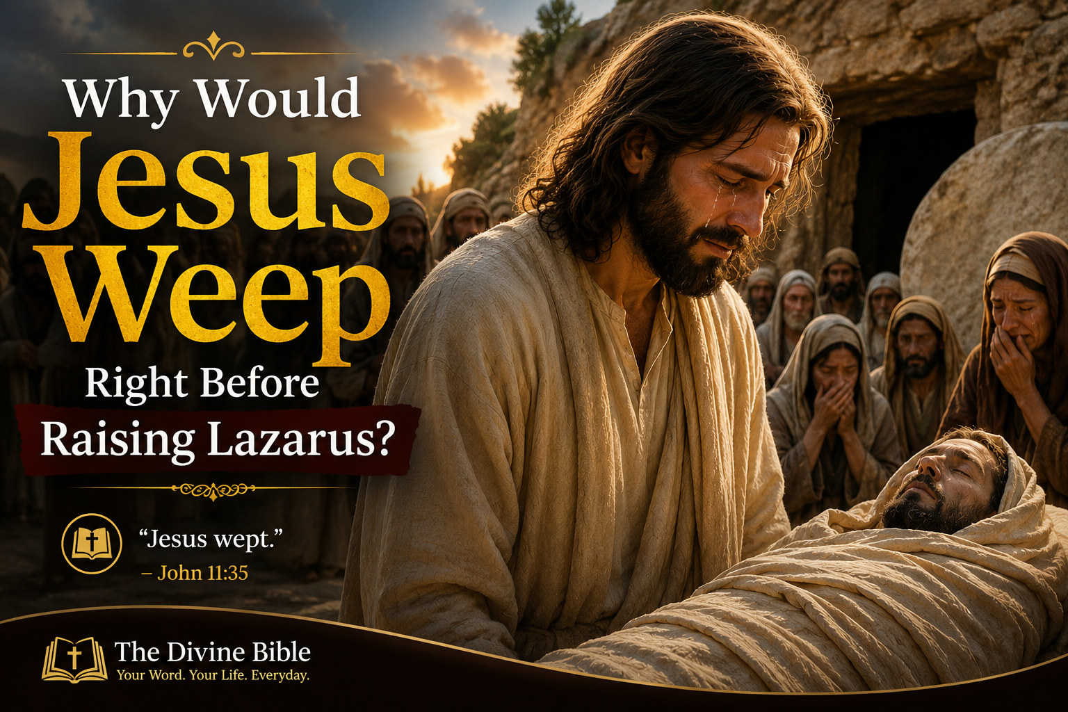 Why Would Jesus Weep Right Before Raising Lazarus